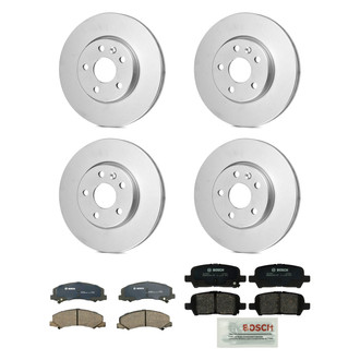 Bosch® - QuietCast™ Premium Front and Rear Brake Kit with Ceramic Pads