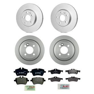 Bosch® - QuietCast™ Premium Front and Rear Brake Kit with Organic Pads