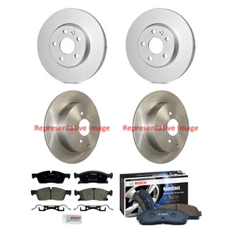 Bosch® - QuietCast™ Premium Front and Rear Brake Kit with Ceramic Pads