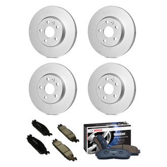 Bosch® - QuietCast™ Premium Front and Rear Brake Kit with Ceramic Pads