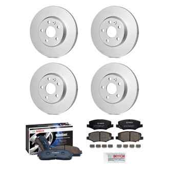 Bosch® - QuietCast™ Premium Front and Rear Brake Kit with Ceramic Pads