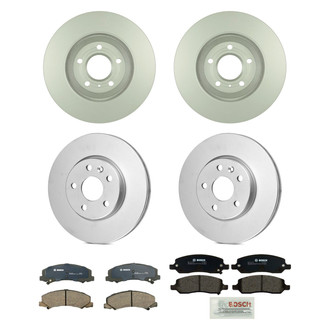 Bosch® - QuietCast™ Premium Front and Rear Brake Kit with Ceramic Pads