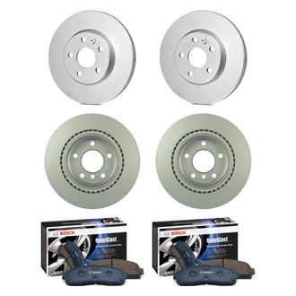 Bosch® - QuietCast™ Premium Front and Rear Brake Kit with Organic Pads