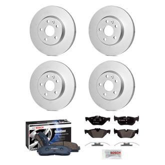 Bosch® - QuietCast™ Premium Front and Rear Brake Kit with Organic Pads