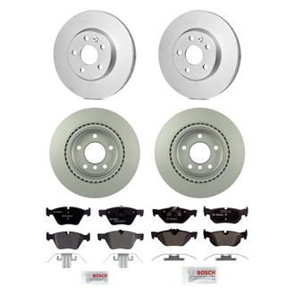 Bosch® - QuietCast™ Premium Front and Rear Brake Kit with Organic Pads
