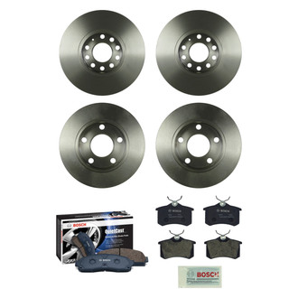 Bosch® - QuietCast™ Premium Front and Rear Brake Kit with Organic Pads