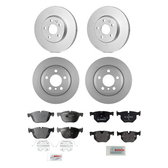 Bosch® - QuietCast™ Premium 1-Piece Brake Kit with Organic Brake Pads