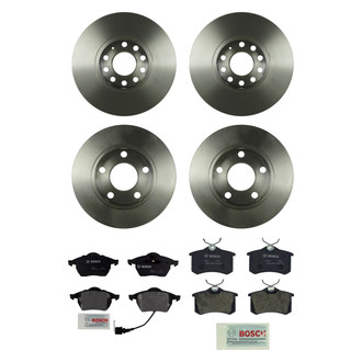 Bosch® - QuietCast™ Premium Front and Rear Brake Kit with Organic Pads