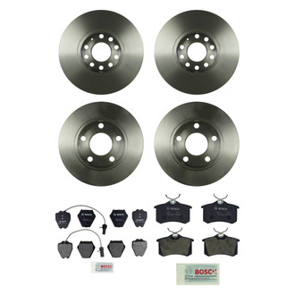 Bosch® - QuietCast™ Premium Front and Rear Brake Kit with Organic Pads