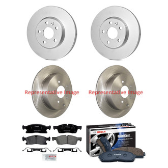 Bosch® - QuietCast™ Premium 1-Piece Brake Kit with Ceramic Brake Pads
