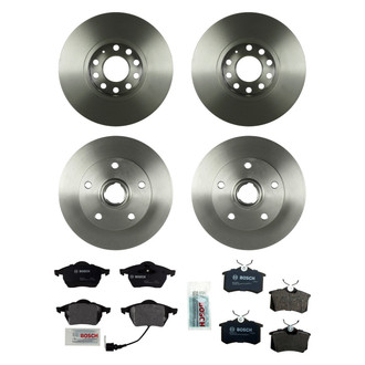 Bosch® - QuietCast™ Premium Front and Rear Brake Kit with Organic Pads