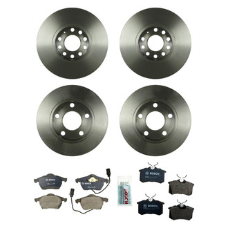 Bosch® - QuietCast™ Premium Front and Rear Brake Kit with Organic Pads