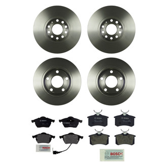Bosch® - QuietCast™ Premium Front and Rear Brake Kit with Organic Pads