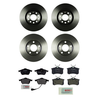 Bosch® - QuietCast™ Premium Front and Rear Brake Kit with Organic Pads