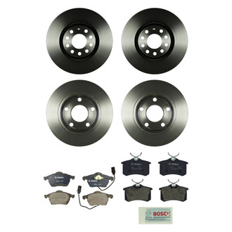 Bosch® - QuietCast™ Premium Front and Rear Brake Kit with Organic Pads