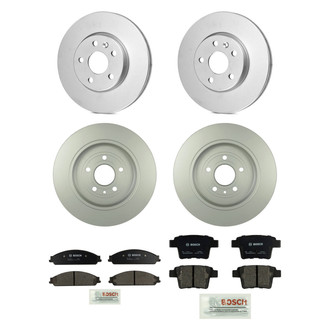 Bosch® - QuietCast™ Premium 1-Piece Brake Kit with Ceramic Brake Pads