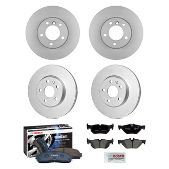 Bosch® - QuietCast™ Premium 1-Piece Brake Kit with Ceramic Brake Pads