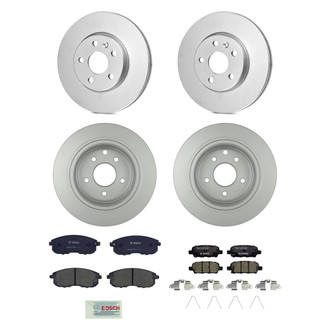 Bosch® - QuietCast™ Premium Front and Rear Brake Kit with Ceramic Pads