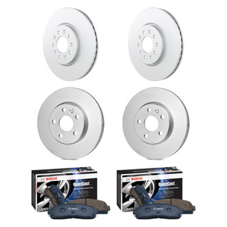 Bosch® - QuietCast™ Premium Front and Rear Brake Kit with Ceramic Pads