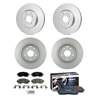 Bosch® - QuietCast™ Premium Front and Rear Brake Kit with Ceramic Pads