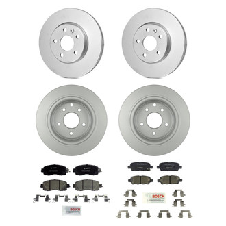 Bosch® - QuietCast™ Premium Front and Rear Brake Kit with Ceramic Pads