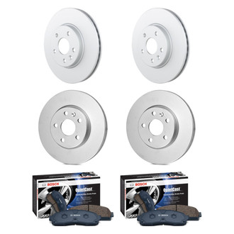 Bosch® - QuietCast™ Premium Front and Rear Brake Kit with Ceramic Pads