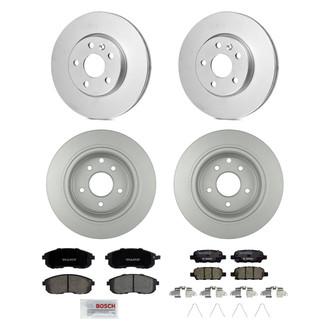 Bosch® - QuietCast™ Premium Front and Rear Brake Kit with Ceramic Pads