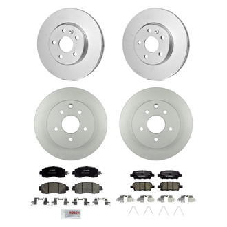 Bosch® - QuietCast™ Premium Front and Rear Brake Kit with Ceramic Pads