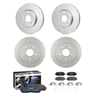 Bosch® - QuietCast™ Premium Front and Rear Brake Kit with Ceramic Pads