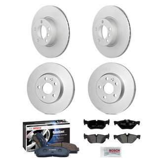 Bosch® - QuietCast™ Premium Front and Rear Brake Kit with Ceramic Pads
