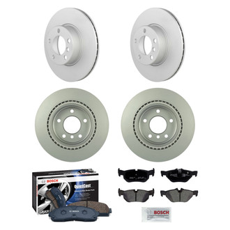 Bosch® - QuietCast™ Premium Front and Rear Brake Kit with Ceramic Pads