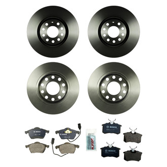 Bosch® - QuietCast™ Premium Front and Rear Brake Kit with Organic Pads