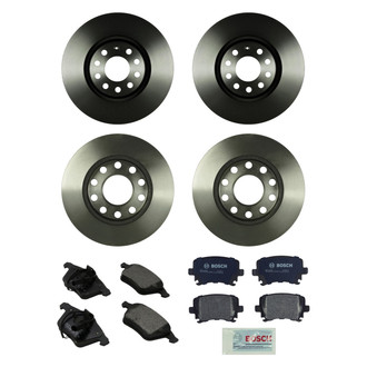 Bosch® - QuietCast™ Premium Front and Rear Brake Kit with Organic Pads