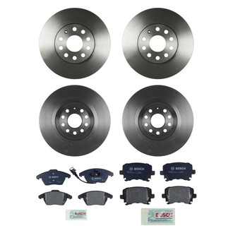 Bosch® - QuietCast™ Premium Front and Rear Brake Kit with Organic Pads