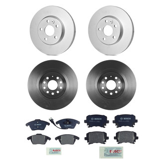 Bosch® - QuietCast™ Premium Front and Rear Brake Kit with Organic Pads