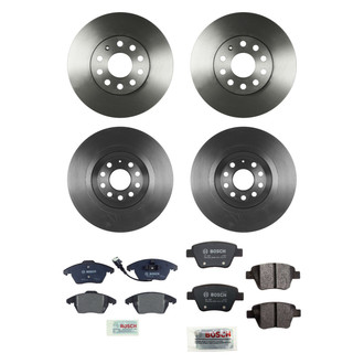 Bosch® - QuietCast™ Premium Front and Rear Brake Kit with Organic Pads