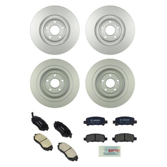 Bosch® - QuietCast™ Premium Front and Rear Brake Kit with Ceramic Pads