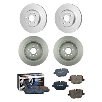 Bosch® - QuietCast™ Premium Front and Rear Brake Kit with Organic Pads