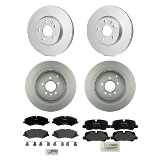 Bosch® - QuietCast™ Premium 1-Piece Brake Kit with Organic Brake Pads