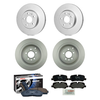 Bosch® - QuietCast™ Premium Front and Rear Brake Kit with Organic Pads