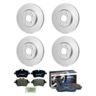Bosch® - QuietCast™ Premium 1-Piece Brake Kit with Organic Brake Pads