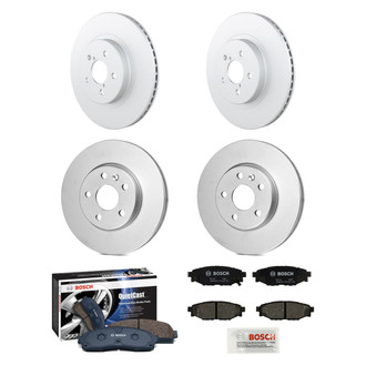 Bosch® - QuietCast™ Premium 1-Piece Brake Kit with Ceramic Brake Pads