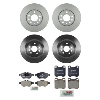 Bosch® - QuietCast™ Premium Front and Rear Brake Kit with Organic Pads
