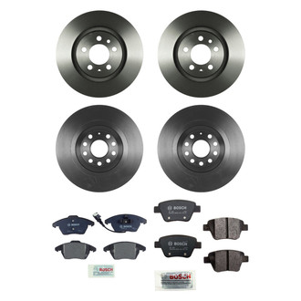 Bosch® - QuietCast™ Premium Front and Rear Brake Kit with Organic Pads