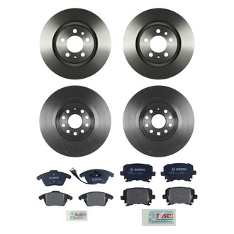 Bosch® - QuietCast™ Premium Front and Rear Brake Kit with Organic Pads
