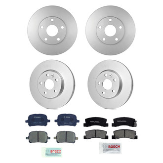 Bosch® - QuietCast™ Premium Front and Rear Brake Kit with Ceramic Pads