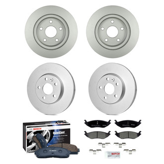 Bosch® - QuietCast™ Premium Front and Rear Brake Kit with Ceramic Pads