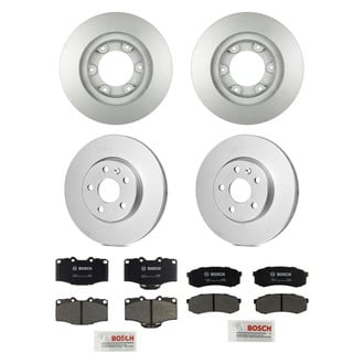 Bosch® - QuietCast™ Premium 1-Piece Brake Kit with Organic Brake Pads