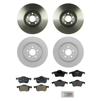 Bosch® - QuietCast™ Premium Front and Rear Brake Kit with Organic Pads