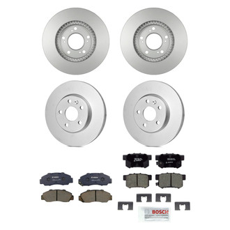 Bosch® - QuietCast™ Premium 1-Piece Brake Kit with Ceramic Brake Pads